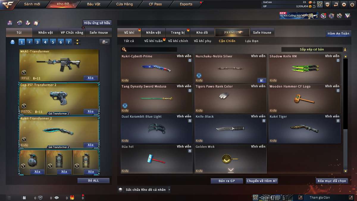 shop acc cf uy tin gia re